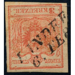 Österreich 1850 3kr, MP, Type III. Schöner Druck, Dickes Papier! LANDEK (Tirol) 15P