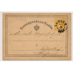 Österreich 1873 2kr Korr-Karte TLUSTE (Galizien) Kl:60Punkte! Nach NESSELDORF.