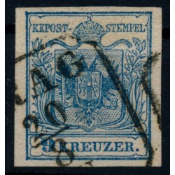 Österreich 1850 9kr, MP, Type III. FEINSTDRUCK! PRAG. Schön und attraktiv!