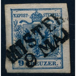 Österreich 1850 9kr, HP, Type III.a, MISTEK (M)