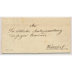Österreich 1848 Brief (Inhalt) nach WEINZIERL. Schön!