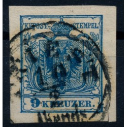 Österreich 1850 9kr, MP, Type II. Schöne Farbe! TRIEST/Abends. Schön!