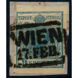 Österreich 1850 9kr, HP, Type II. Schöne Farbe! WIEN