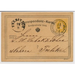 Österreich 1873 2kr Korr-Karte, ROUDNICE NAD LABEM/RAUDNITZ A/E (B) 35P!