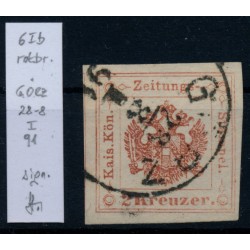 Österreich 1877 2kr, ROTBRAUN! Zeitungsstempelmarke, GÖRZ (Kü) Signum!