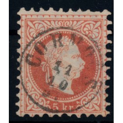 Österreich 1867 5kr, GROßES WASSERZEICHEN! CORMONS (Kü) Schön!