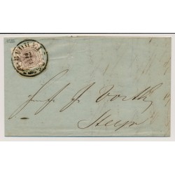 Österreich 1855 6kr, Brief (Inhalt) BUDWEIS (B) nach STEYR. Schön!