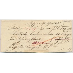Österreich 1849 Brief (Inhalt) 'Zwettl' (Oö) nach WIEN.