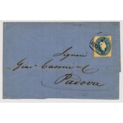 Österreich 186. 15kr, Brief (nicht komplett!) TRIESTE nach PADOVA.