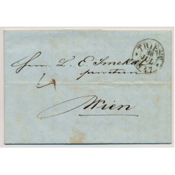 Österreich 1847 Brief (Inhalt) TRIEST nach WIEN.