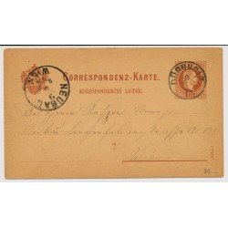 Österreich 1879 2kr Korr.Karte DÜRNHOLZ (M) Kl:20P! Nach WIEN. Schön!