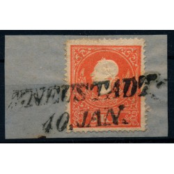 Österreich 1858 5kr, Type II. ZENTRIERT! FARBFLECKE! W.NEUSTADT. Schön!