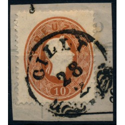 Österreich 1861 10kr, CILLI/28/2 (St) Sehr schön!