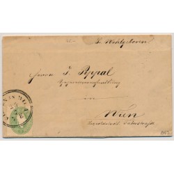 Österreich 1863 3kr, grün, ORTSBRIEF (Inhalt) mit WIEDEN IN WIEN