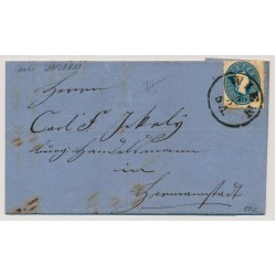 Österreich 1862 15kr, Brief (Inhalt) WIEN nach UNGARN nach HERMANNSTADT