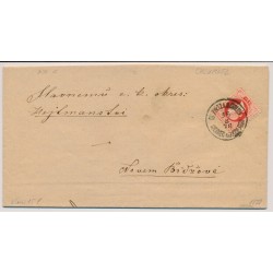 Österreich 1878 5kr, Brief (Inhalt) CHLUMETZ A.D. CIDLINA (B) Kl:15P!