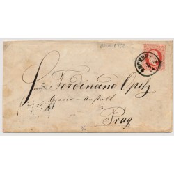 Österreich 1874 5kr GA-Umschlag DROHOBYCZ (Galizien) nach PRAG.