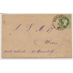 Österreich 1880 3kr, grün, ORTSBRIEF mit MARIAHILF/WIEN Stempel.