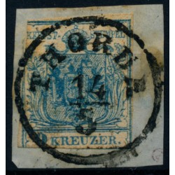 Österreich 1850 9kr, LILIPUTSCHNITT-ZWERGSCHNITT! THORDA (Sb) Mü:20P!