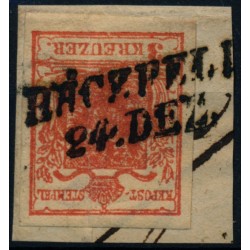 Österreich 1850 3kr, ÜBERFÄRBTER DRUCK! FARBINTENSIV! HÁCZFELD (Tb) 40P