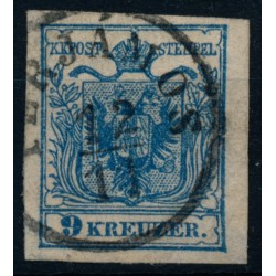 Österreich 1850 9kr, MP, Type III. PERJÁMOS (Tb) Mü:30P!