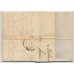 LOMBARDEI-VENETIEN 1845 AUSLANDS-Brief, MILANO nach LYON. ROTSTEMPELN!
