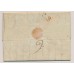 LOMBARDEI-VENETIEN 1830 Brief (Inhalt) MILANO nach GENOVA. POSTVERMERKE!
