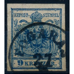 Österreich 1850 9kr, HP, Type III. Schöne Farbe! FOGARAS (Sb) Mü:15P!