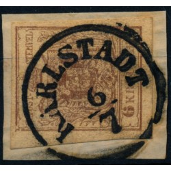 Österreich 1850 6kr, MP, Type III. KARLSTADT (Ks)