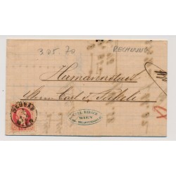 Österreich 1870 5kr, Brief, Schöne RECHNUNG! NEUBAU/WIEN nach UNGARN!