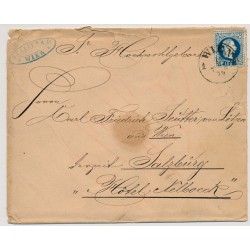 Österreich 1879 10kr 2.Gewichtsstufe Inlandsbrief (Inhalt) WIEN-SALZBURG