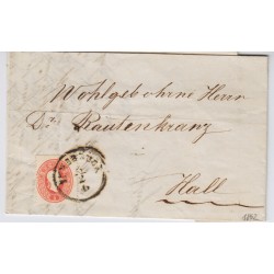 Österreich 1862 5kr, Brief (Inhalt) INNSBRUCK (Tirol) nach HALL.