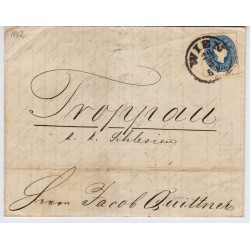 Österreich 1862 15kr, Schöner Druck! Brief (Inhalt) WIEN nach TROPPAU
