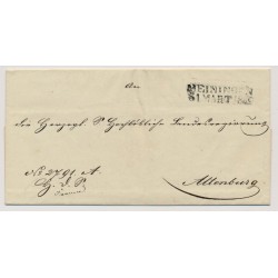 Österreich 1842 Brief MEININGEN nach ALTENBURG. Schön!