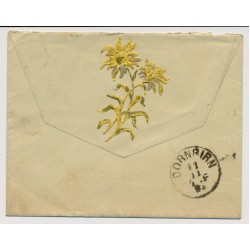 Österreich 1893 5kr Briefkuvert von FELDKIRCH (V) nach DORNBIRN.
