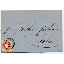 ÖSTERREICH 1861 5kr, Brief (Inhalt) GRAZ nach LEOBEN.