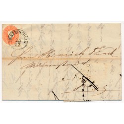 ÖSTERREICH 1861 5kr, Brief (Inhalt) MÜRZZUSCHLAG (St) nach GRAZ