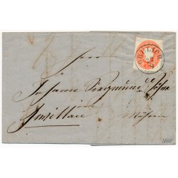 ÖSTERREICH 1861 5kr, ZENTRIERT! Brief (Inhalt) GRULICH (B) Schön!