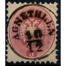 ÖSTERREICH 1864 5kr, AGNETHLEN (Sb) Mü:40P! Sehr schön!
