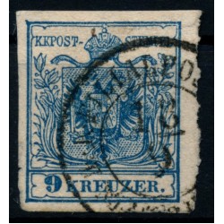 ÖSTERREICH 1850 9kr, MP, Type III. MARBURG (St) Schön und attraktiv!