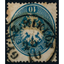 ÖSTERREICH 1863 10kr, GY:SZ:MIKLÓS (Sb) Mü:40P!