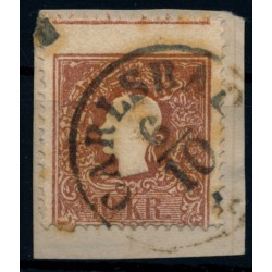 ÖSTERREICH 1858 10kr, Type II. EXTREM VERZÄHNT! CARLSBAD. Sehr shcön!