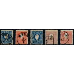 ÖSTERREICH 1858 5Stk.Marken! Alle TYPE I.! Interessantes Lot!