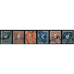 ÖSTERREICH 1858 6Stk.Marken! ZENTRIERTE Stücke! Interessantes Lot!