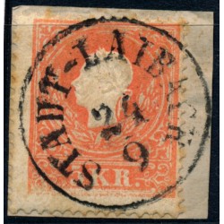 ÖSTERREICH 1858 5kr, Type II. unten DRUCKAUSLASSUNG! STADT-LAIBACH (Kr) Schön!