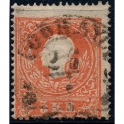 ÖSTERREICH 1858 5kr, TYPE I.! EXTREM VERZÄHNT! PODHAYCE (Galizien) 210P! SELTEN!