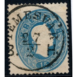 ÖSTERREICH 1861 15kr, TEMESVÁR/B.H. (Tb) Schön!