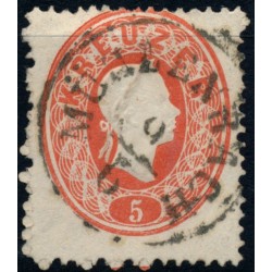 ÖSTERREICH 1861 5kr, MÜHLENBACH (Sb) Mü:10P! Schön!