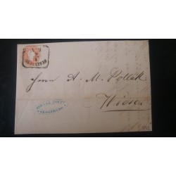 ÖSTERREICH 1862 5kr, Brief (Inhalt) OEDENBURG (Ungarn) nach WIEN. Schön!