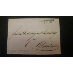 ÖSTERREICH 1842 Brief (Inhalt) BLAUSTEMPEL FELDKIRCH (V) nach DORNBIRN.